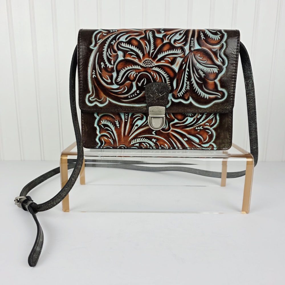 Patricia Nash‎ Leather Crossbody Bag - Picture 2 of 12